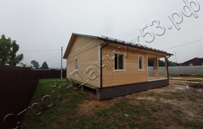 3 Каркасно-щитовой дом  Д-23, 9х9м, 81  М², Калужская область, Боровский район, СНТ «Свобода-66». (9)